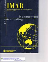 THE INDONESIAN MANAGEMENT AND ACCOUNTING RESEARCH