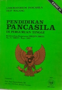 PENDIDIKAN PANCASILA DI PERGURUAN TINGGI