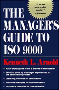 THE MANAGER'S GUIDE TO ISO 9000