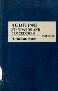 AUDITING STANDARDS AND PROCEDURES - HOLMES AND BURNS