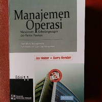 MANAJEMEN OPERASI BUKU 1