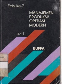 Manajemen Produksi/Operasi