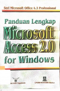 Panduan lengkap microsoft access 2.0 : for windows